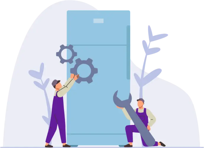 Illustration of repair fridge
